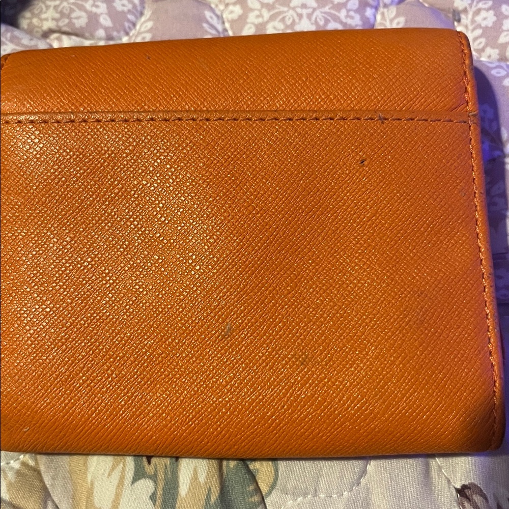 Michael Kors Tangerine Leather Wallet - Picture 2 of 7